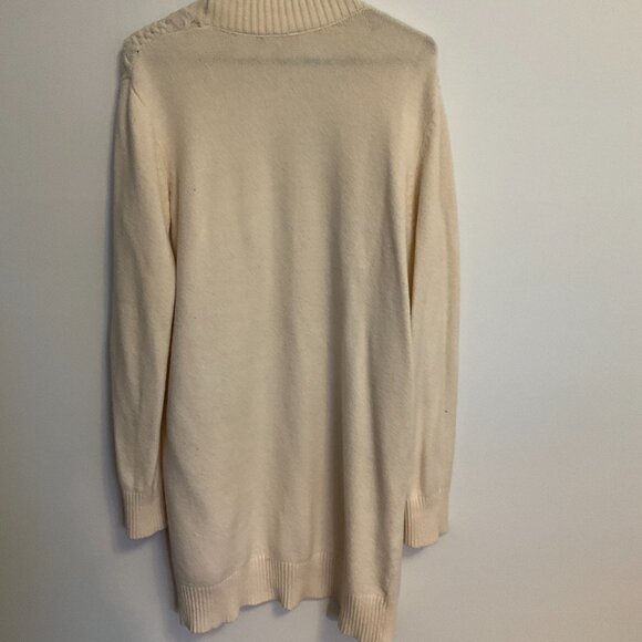 OS, Long, Cream coloured Knit Sweater - Picture 2 of 4